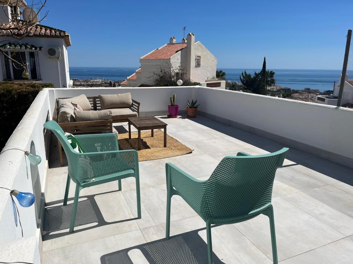 A Terrace With Sea View, 2 Bedrooms Apartment In Benalmádena Eksteriør bilde